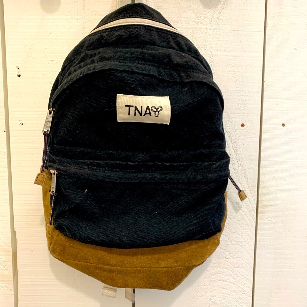TNA canvas leather backpack
